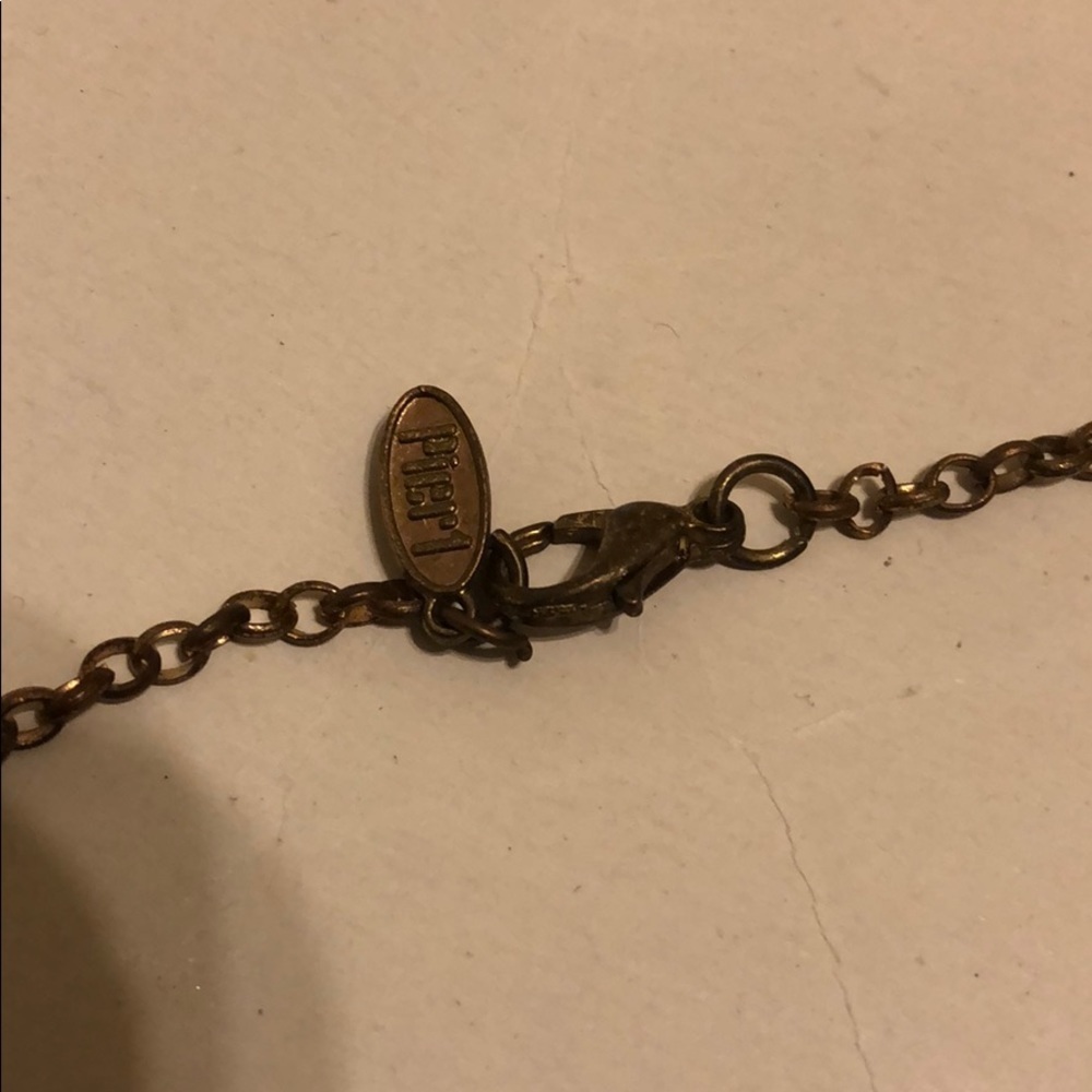 Pier 1 Stone  Necklace - appx. 30 inches long. - Picture 4 of 6